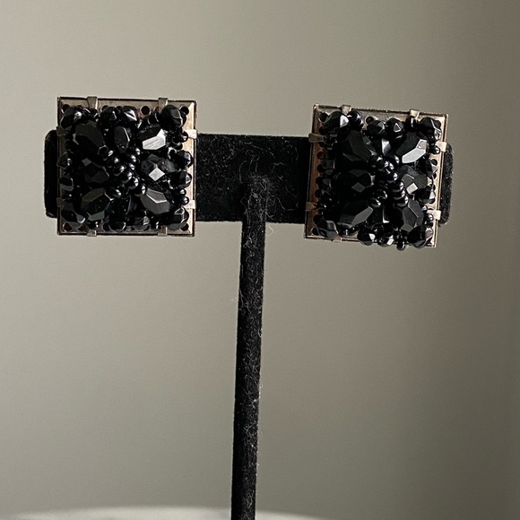 Black Bead Signed Shoe Clips - Picture 7 of 11